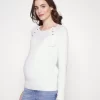 Nursing - Button Opening - Pullover - White