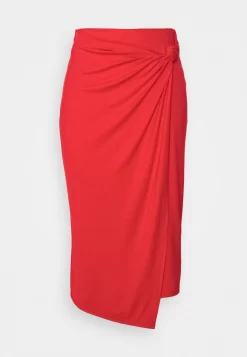 Anna Field Front Knot Midi Skirt - Jupe Crayon - Red -Anna Field 0ab85f809b7e4081986dbd9b6f8d2ea7 scaled