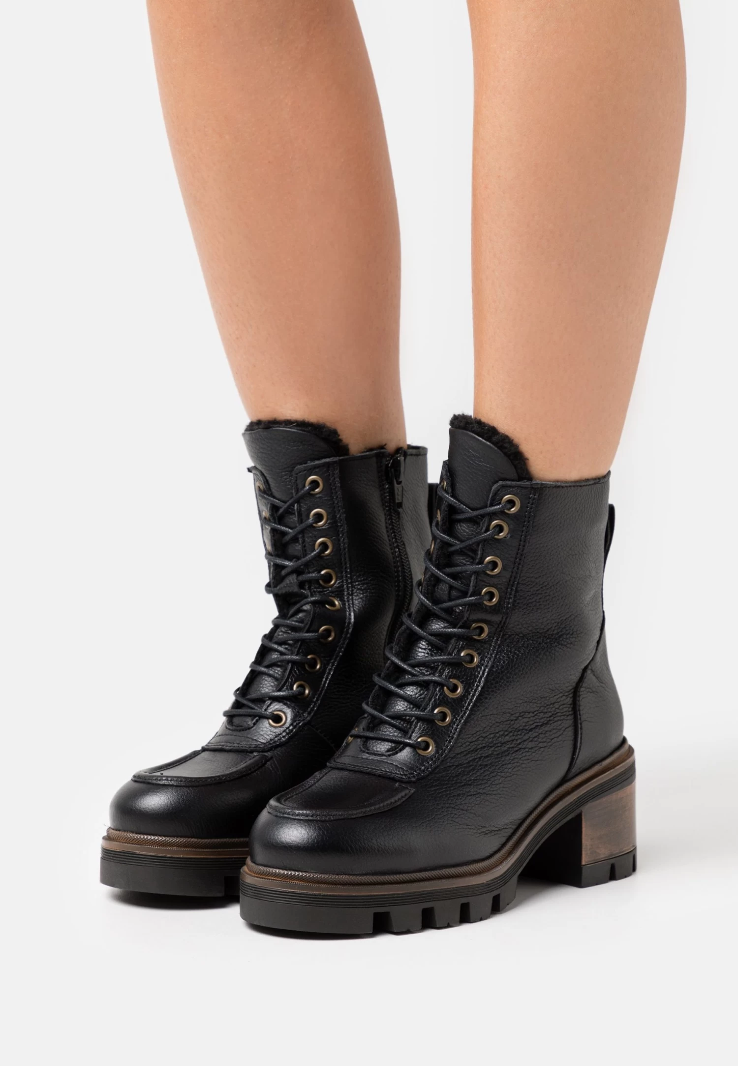 Anna Field Leather Winter Bootie - Bottes De Neige - Black 1 Anna Field Leather Winter Bootie - Bottes De Neige - Black