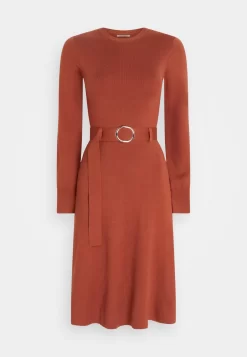 Anna Field Crew Ausschnitt Midi Strickkleid Mit Gürtel - Robe Pull - Brown -Anna Field 19a799bd782e4e4d834738e748bf8a1d scaled