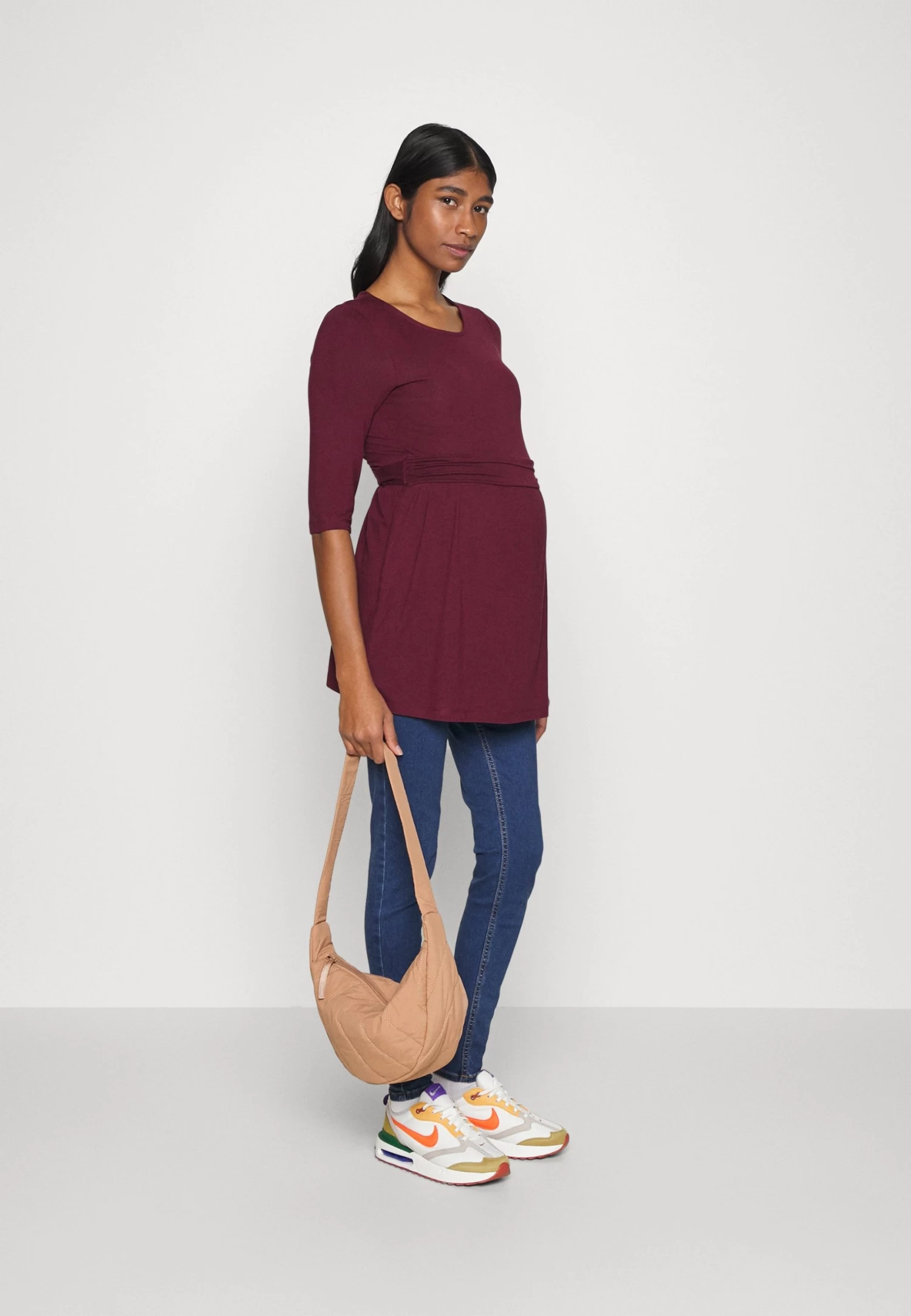 Flare Top - T-Shirt À Manches Longues - Dark Red 2 Flare Top - T-Shirt À Manches Longues - Dark Red – Image 2