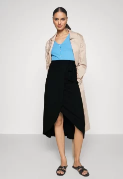 Anna Field Basic Wrap Over Midi Skirt - Jupe Trapèze - Black -Anna Field 264acaf8c7414ababd1c8ed4dc1432a7 scaled