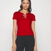 Anna Field T-Shirt Imprimé - Dark Red