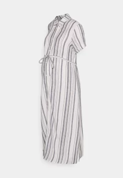 Robe Chemise - White/ Blue