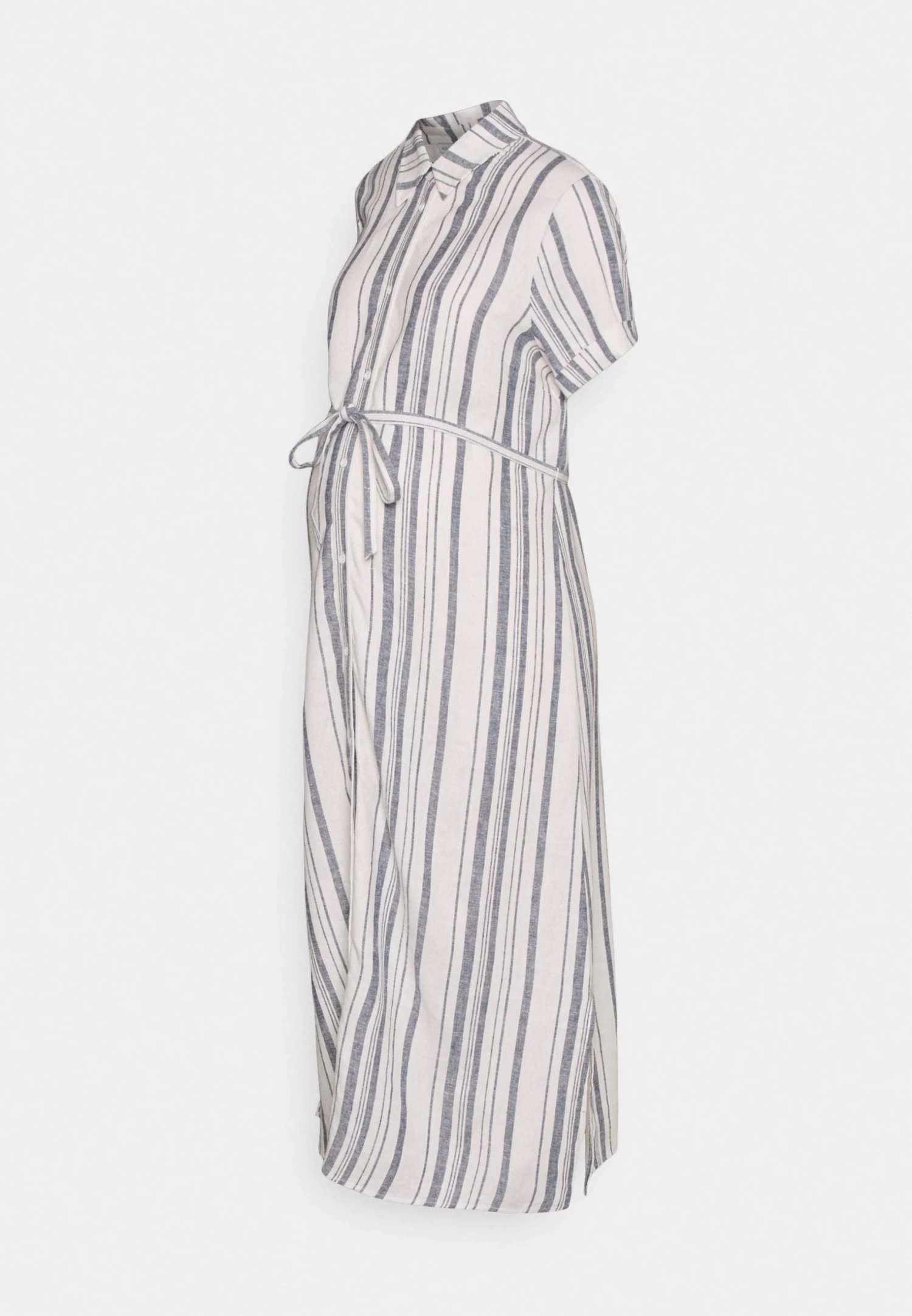 Robe Chemise - White/ Blue 1 Robe Chemise - White/ Blue