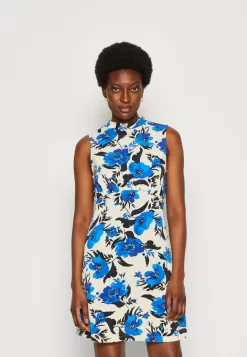 Anna Field Robe En Jersey - Off White/Blue