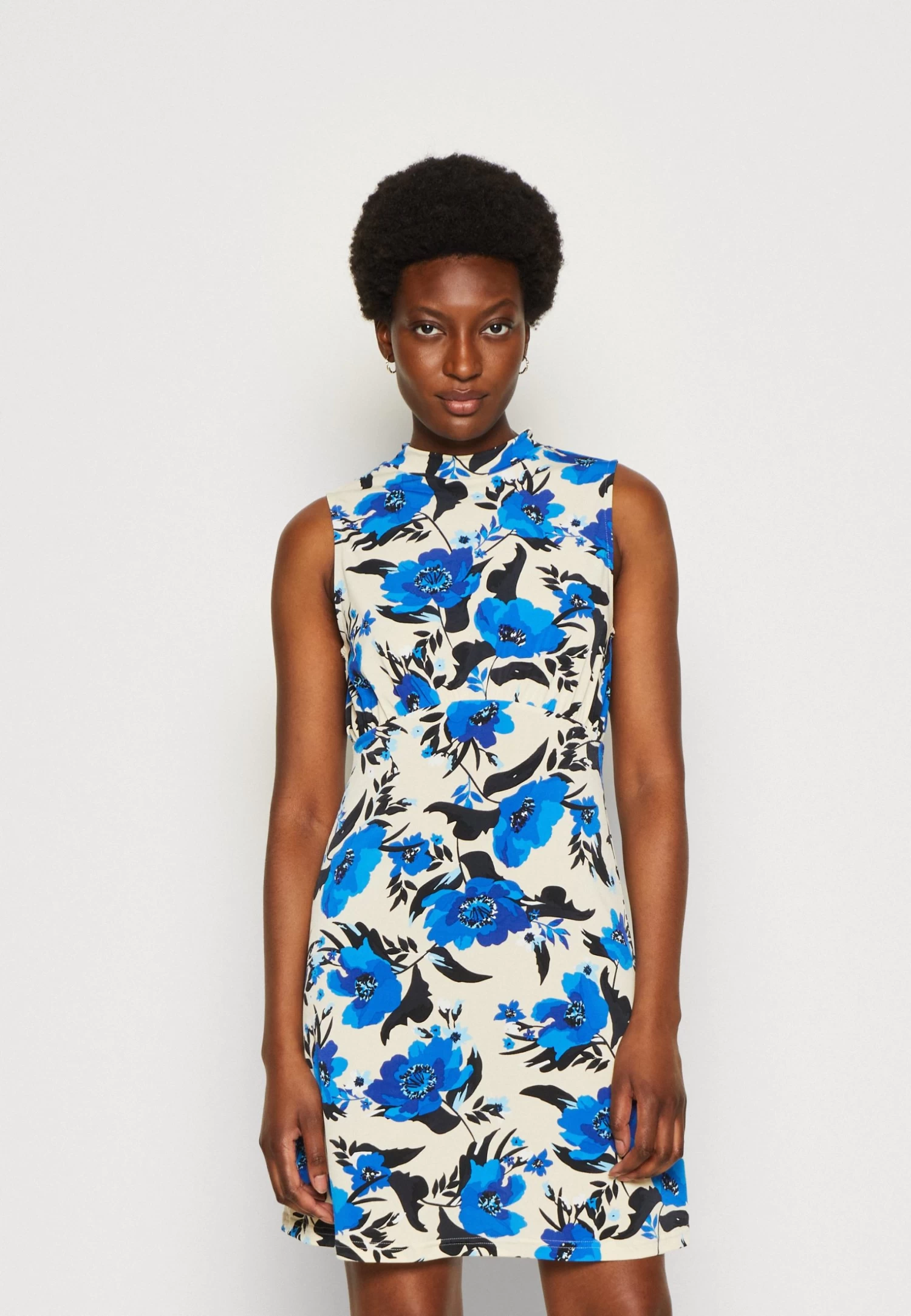 Anna Field Robe En Jersey - Off White/Blue 1 Anna Field Robe En Jersey - Off White/Blue