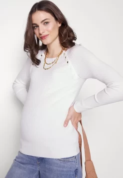 Nursing - Button Opening - Pullover - White -Anna Field 4b78fcc94aeb475a964819c45a823428 scaled