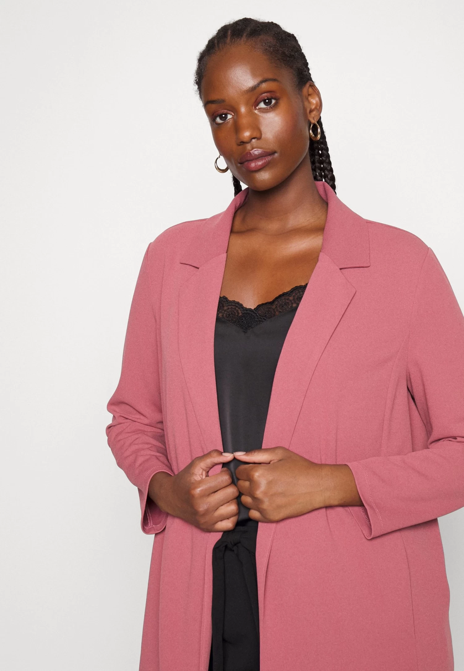 Manteau Court - Rose 4 Manteau Court - Rose â Image 4