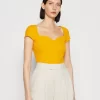 Anna Field T-Shirt Imprimé - Dark Yellow
