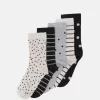 Anna Field 5 Pack - Chaussettes - Grey/Black