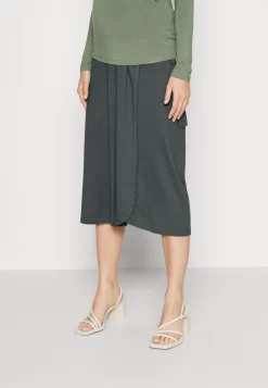 Maternity Basic Midi Skirt - Jupe Crayon - Light Green
