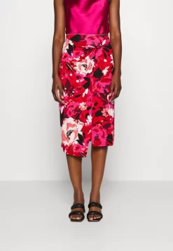 Anna Field Front Knot Midi Skirt - Jupe Crayon - Pink