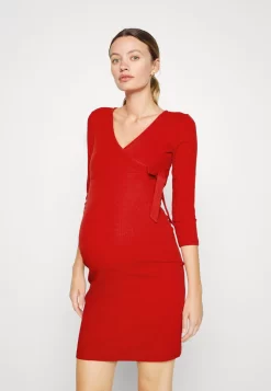 Wrapped Dress - Robe En Jersey - Red