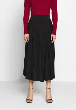 Anna Field Plisse A-Line Midi Skirt - Jupe Trapèze - Black