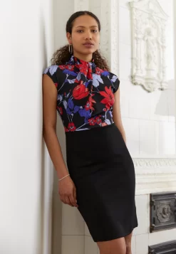 Anna Field Robe En Jersey - Black/Red/Blue