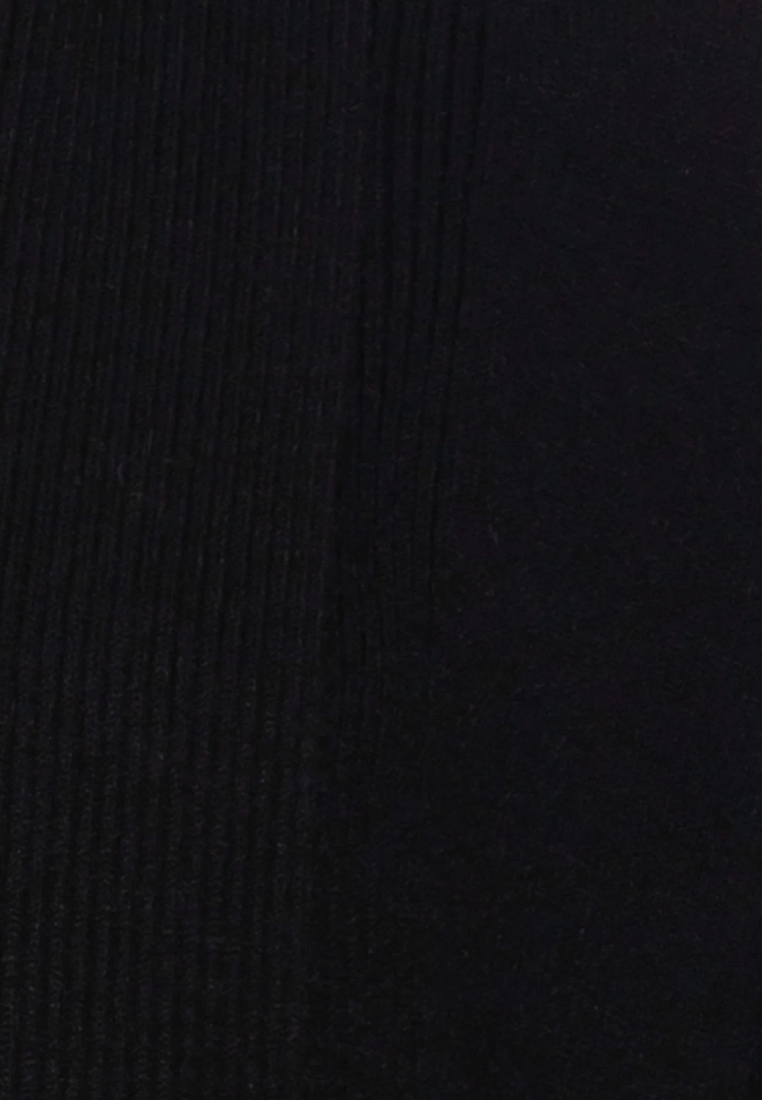 Anna Field Ribbed Fold Collar - Gilet - Black 3 Anna Field Ribbed Fold Collar - Gilet - Black – Image 3