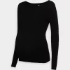 Nursing Overlap - Pullover - Black