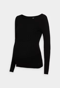 Nursing Overlap - Pullover - Black