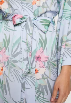 Anna Field Floral Robe - Peignoir - Blue -Anna Field 997130518deb46f2bc1f996a410ba74e scaled