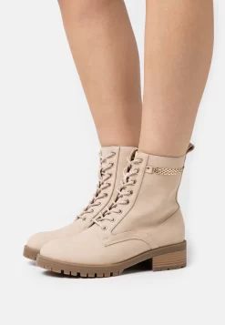 Bottines À Lacets - Beige