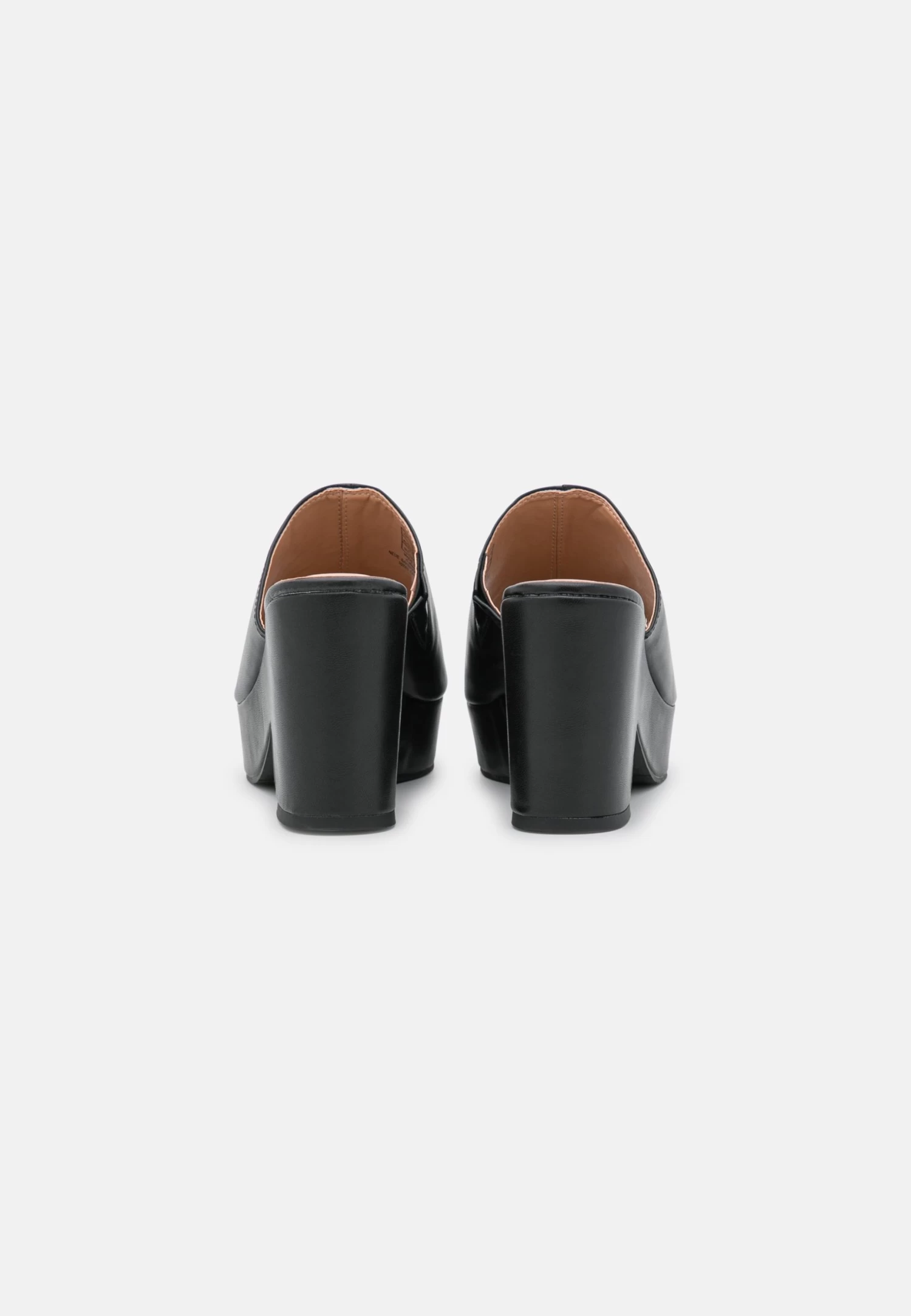 Wide Fit - Mules À Talons - Black 4 Wide Fit - Mules À Talons - Black – Image 4