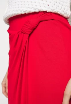 Anna Field Front Knot Midi Skirt - Jupe Crayon - Red -Anna Field b73d1918d9ff4cc08cc37ab855963e70 scaled