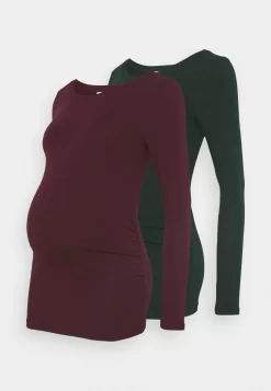 2 Pack - T-Shirt À Manches Longues - Dark Green/Bordeaux -Anna Field bbab31f45b5841b891ef96e674ed27e8 scaled