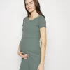 Short Sleeves - Robe En Jersey - Green