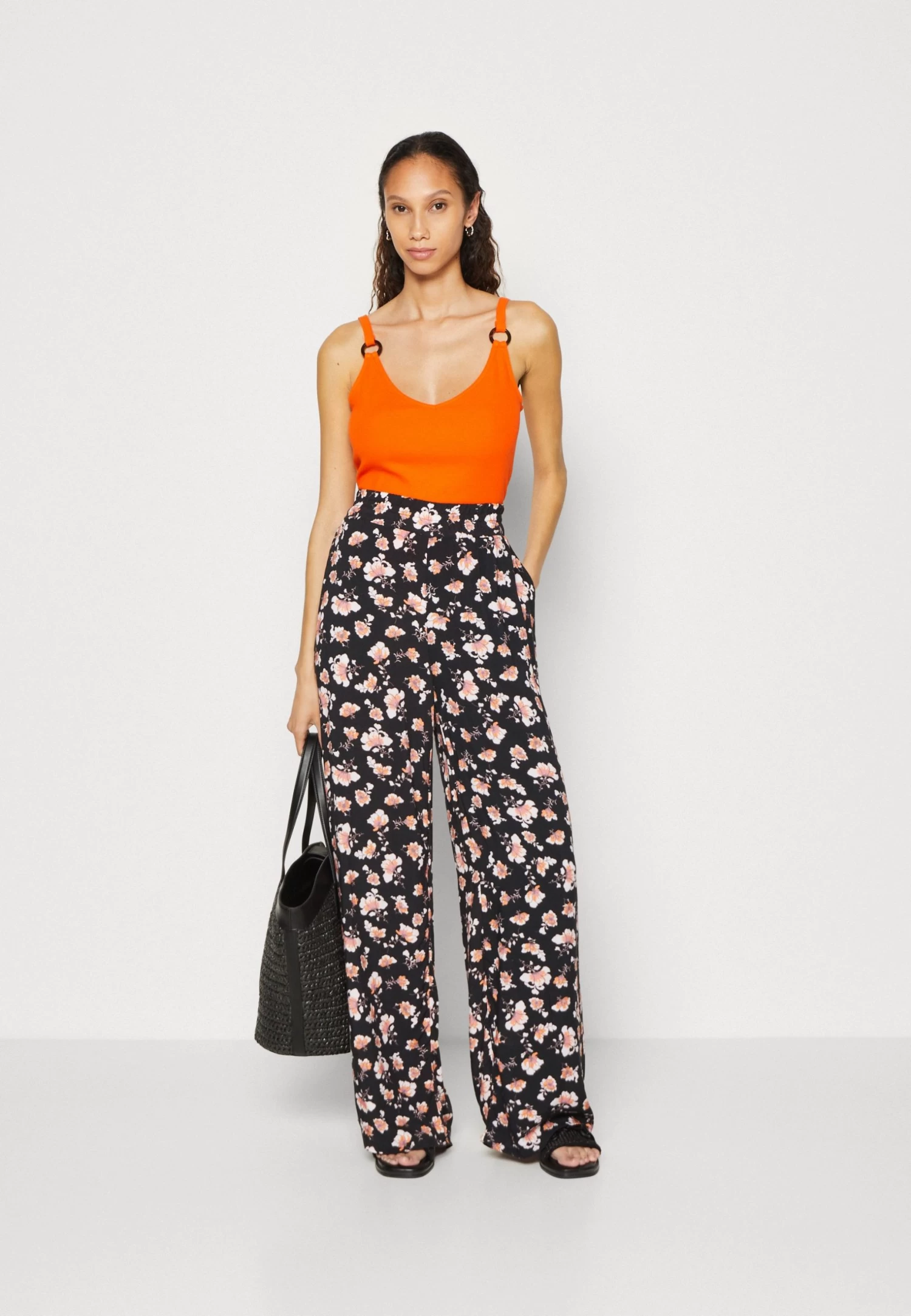 Anna Field Pantalon Classique - Black/Multi-Coloured 2 Anna Field Pantalon Classique - Black/Multi-Coloured â Image 2