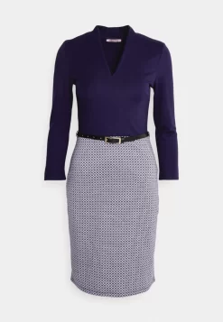 Anna Field Robe Fourreau - Dark Blue/White -Anna Field c6a6d5aa7b8b482e9a50aa862dbbb519 scaled