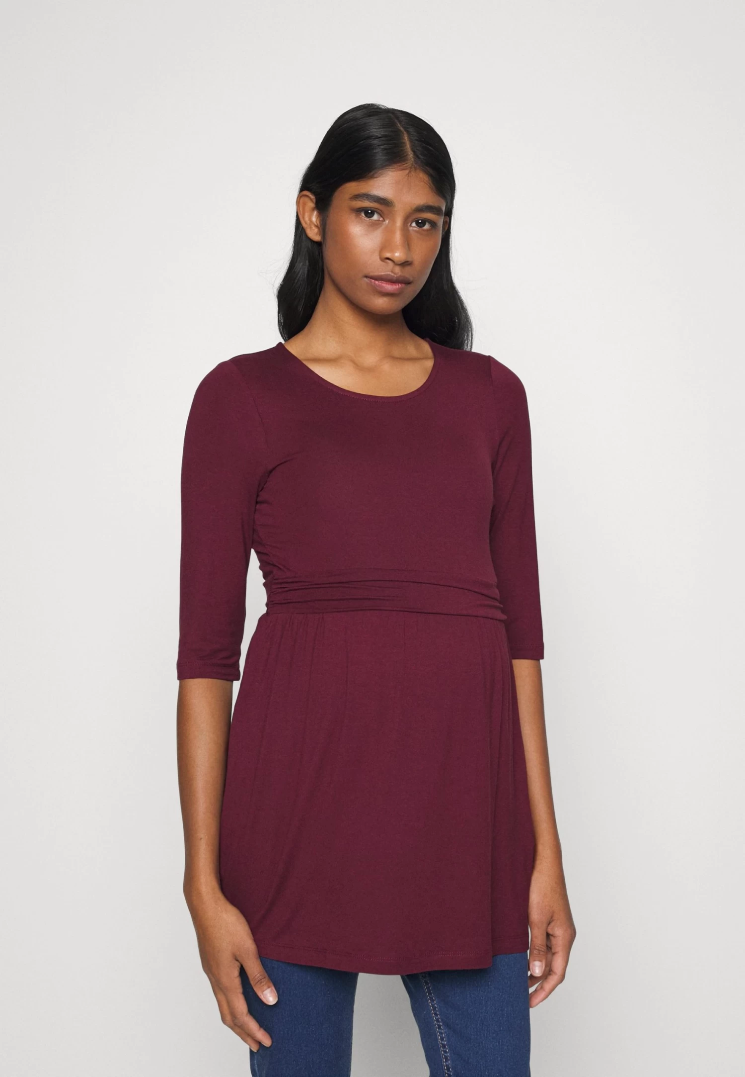 Flare Top - T-Shirt À Manches Longues - Dark Red 1 Flare Top - T-Shirt À Manches Longues - Dark Red