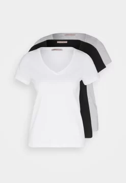 Anna Field 3 Pack - T-Shirt Basique - Black/White/Mottled Light Grey -Anna Field d2e446865b454a8bb8bb40608a715698 scaled