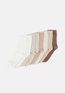 Anna Field 8 Pack - Chaussettes - White/Sand/Camel