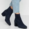 Anna Field Leather - Bottines - Dark Blue