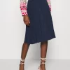 Anna Field Plisse A-Line Mini Skirt - Jupe Trapèze - Maritime Blue