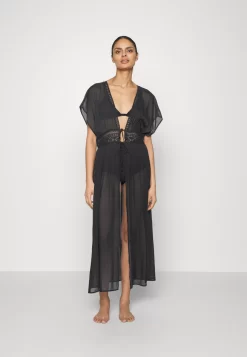 Anna Field Embroidered Cover Up / 802 - Black - Accessoire De Plage - 802 - Black