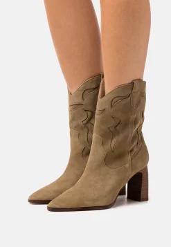 Produits populaires 3 Anna Field Leather - Santiags - Khaki