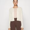Anna Field Pointelle Bolero - Gilet - Offwhite